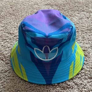 Adidas Blue and Purple Bucket Hat